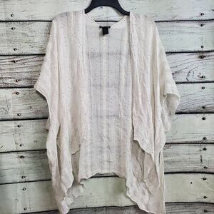 Steve Madden OS White Cover Cardigan